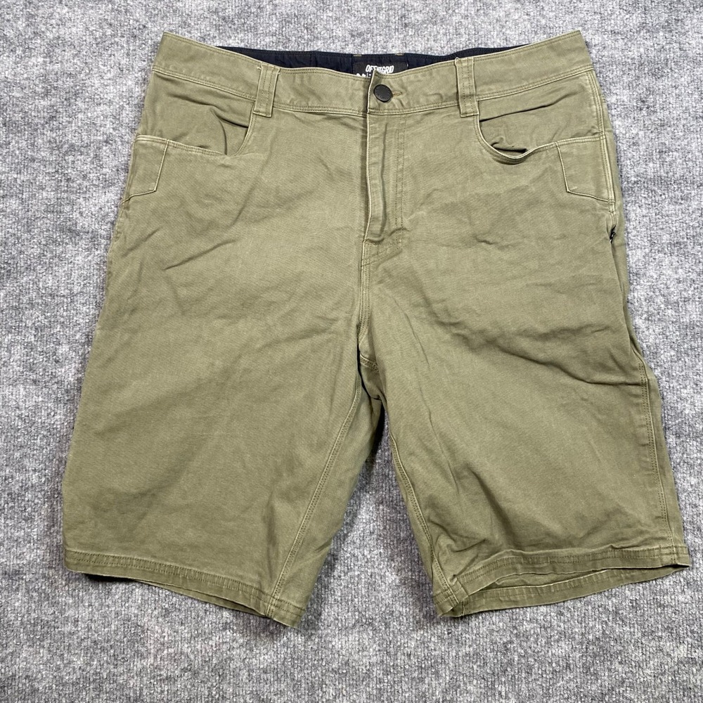 Off The Grid Havok 12" Mens Utility Shorts Olive Green Size 36 Cargo Tactical